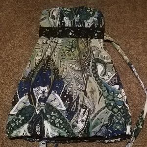 Strapless patterned dress